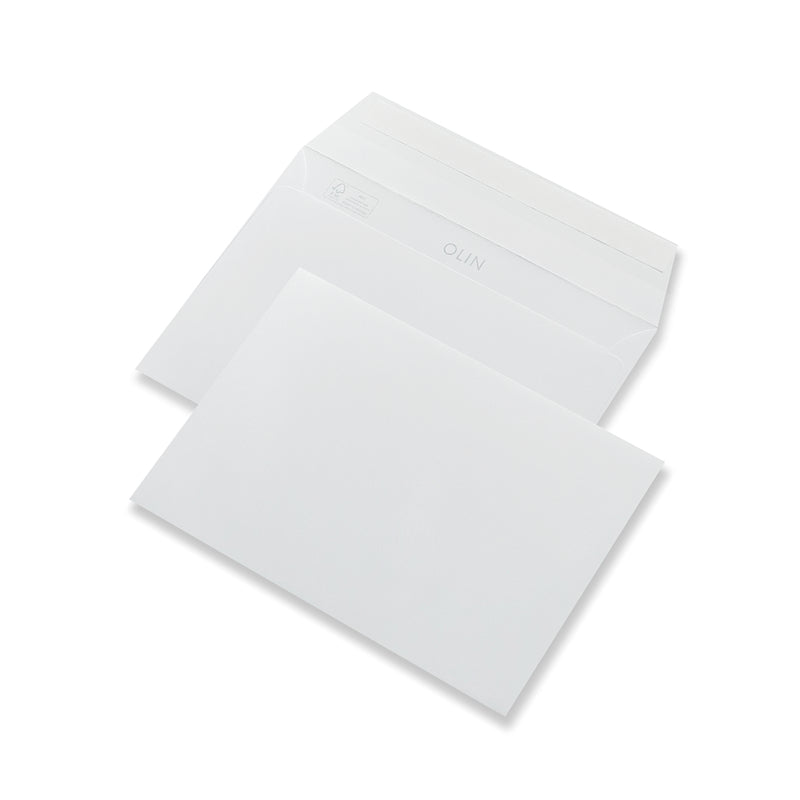 Olin Couvert C6 – ohne Fenster, holzfreies Papier, weiss, 120 g/m², FSC Mix Credit, 500 Stk.