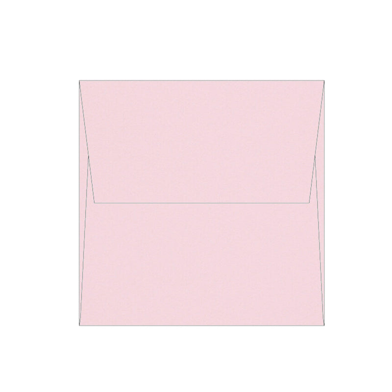 OLIN Couvert 170 × 170 mm, ohne Fenster, haftklebend (Optifix), Baby Pink, matt – 50 Stk.