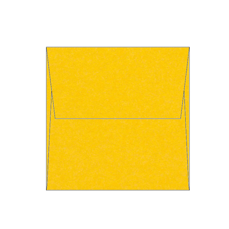 Olin Couvert 170 × 170 mm, ohne Fenster, haftklebend (Optifix), Sunshine Gelb, matt – 50 Stk.