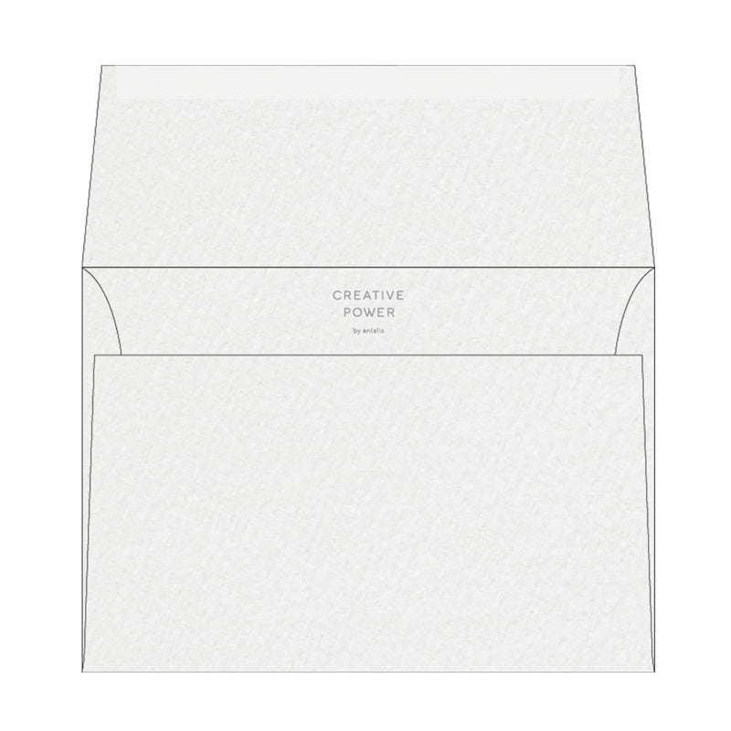 Rives Couvert C5, ohne Fenster, weiss, Kreativpapier grobfilzmarkiert, Shetland – 250 Stk.