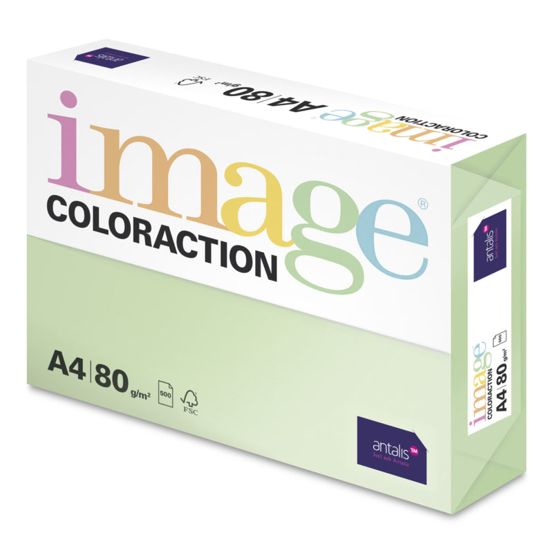 Image Coloraction Kopierpapier – A3, 80 g/m², Java/Maigrün – FSC – 500 Blatt