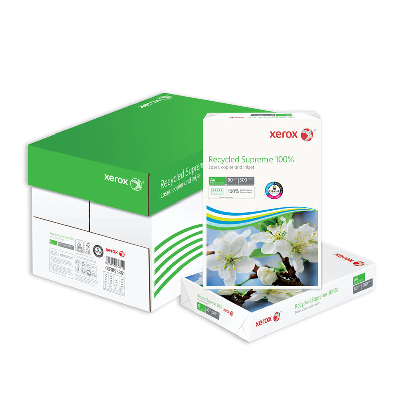 Xerox Recycled Supreme100% Xerox Recycled Supreme Recyclingpapier 100% Recycling – A4, 80 g/m², 50'000 Blatt