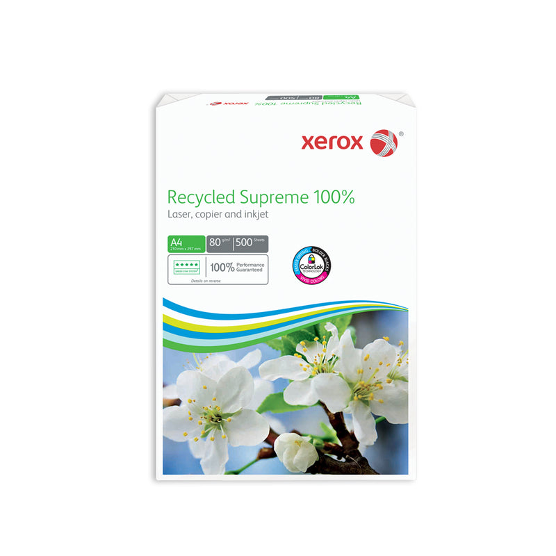 Xerox recycledsupreme100% Xerox Kopierpapier – A3, 80 g/m², weiss, ColorLok, 100% Recycling – FSC – 25000 Blatt