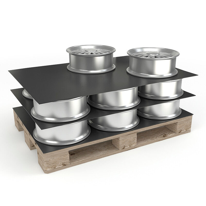 PROPYwell Hohlkammerplatte – 348 g/m² – 750 × 1'150 mm – Polypropylen (PP) – Schwarz – 1-wellig – 1 Stück