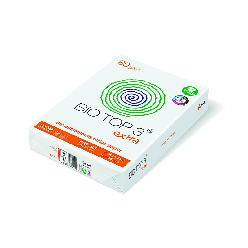 Bio Top3 Bio Top 3 Extra Kopierpapier Naturweiss – A3, 80 g/m², 50'000 Blatt
