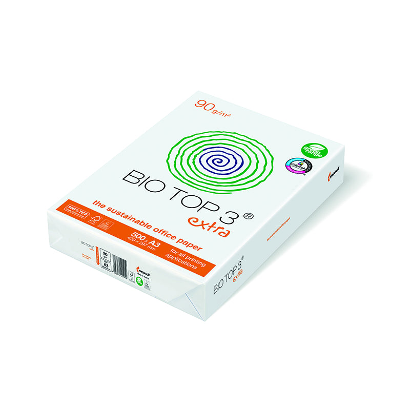 Biotop3 Kopierpapier – A3, 90 g/m², naturweiss – FSC – 50000 Blatt