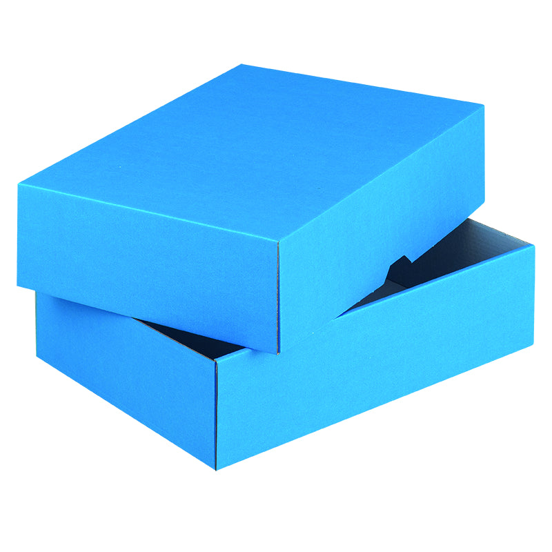 Stulpschachtel Blau – 214 × 151 × 45 mm – 100 Stk.