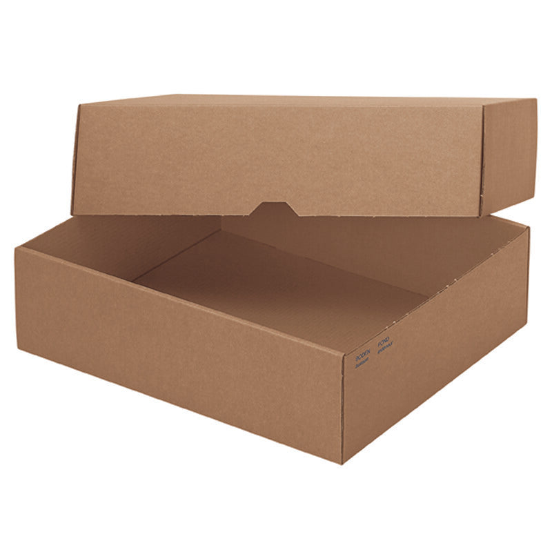 Stulpschachtel Deckel, braun – 425 × 301 × 50 mm – 50 Stk.