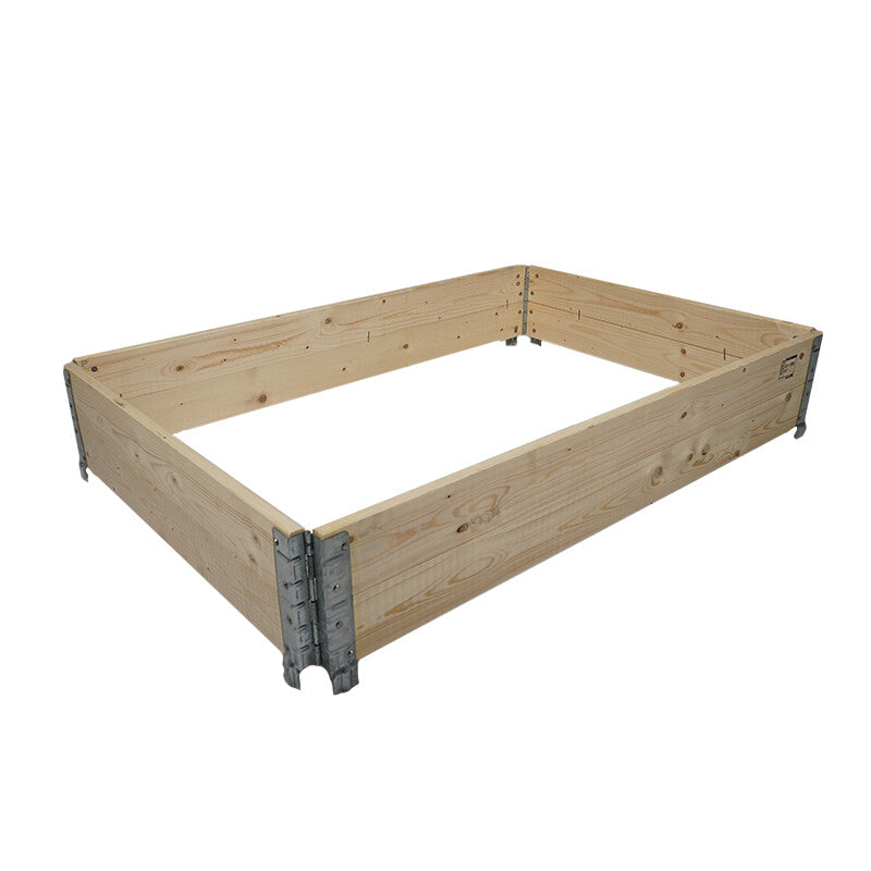 Palettenaufsatzrahmen 1'200 × 800 × 195 mm – Holz, Dicke 20 mm – natur – ISPM15 – 1 Stk