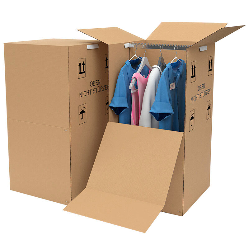 Master'in Access Umzugsbox, braun, mit Grifföffnungen – 605 × 512 × 1363 mm – 1 Stk. (Ab 10 Stk.)
