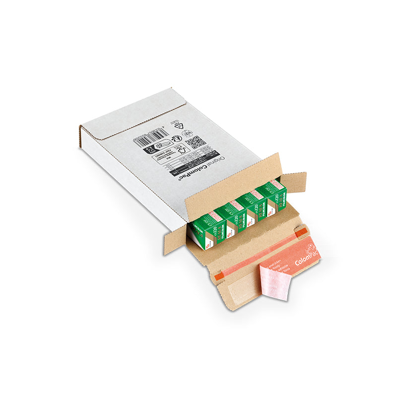 Colompac Kurierpaket, weiss – 139 × 29 × 216 mm – 100 Stk.