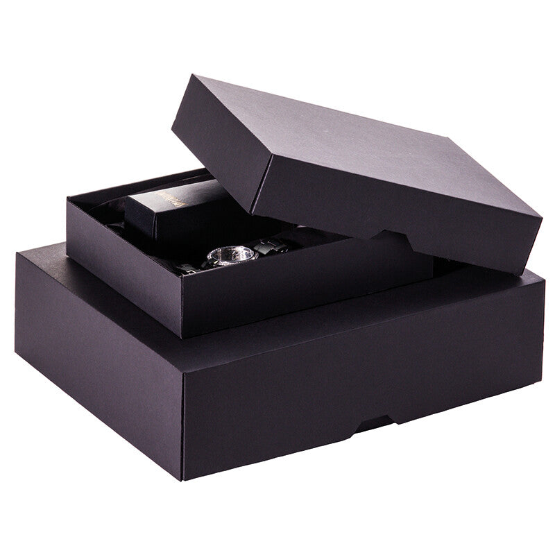 Stulpschachtel Schwarz – 170 × 120 × 55 mm – 1 Stk. (Ab 100 Stk.)