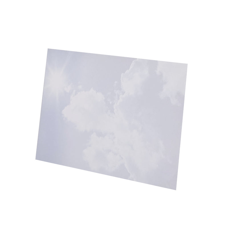 Trauerkarten – 115 × 180 mm, Papier 200 g/m², Himmel, matt, weiss – 1'000 Stk