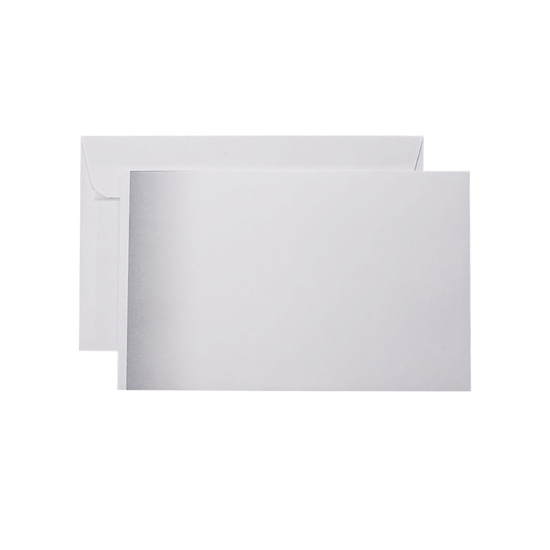 Trauer-briefumschlag verlaufgrau Couvert 190 × 120 mm, ohne Fenster, Spitzklappe, weiss, matt – 500 Stk.