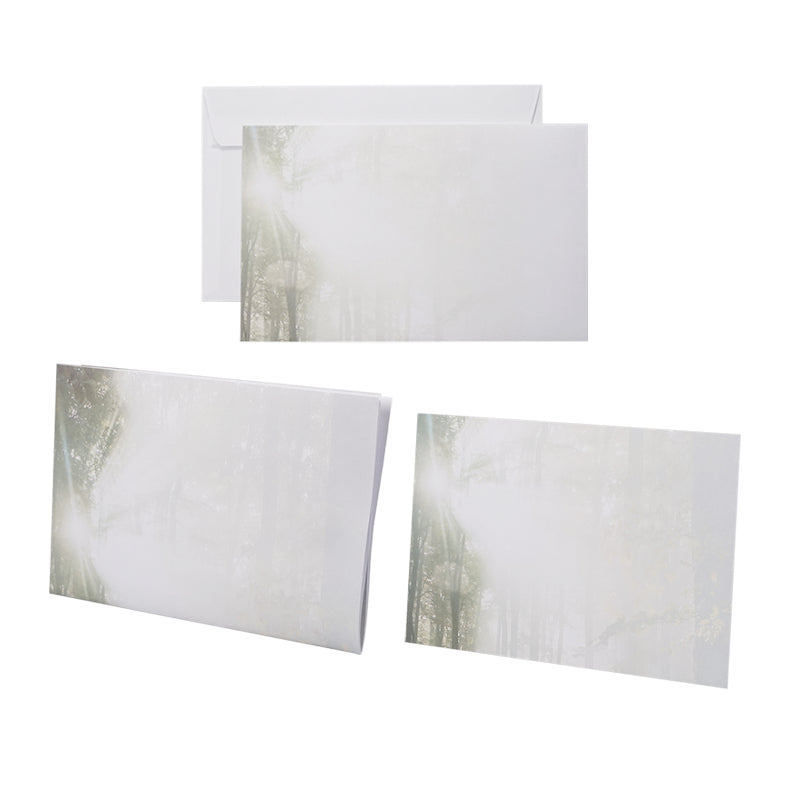 Trauerkarte n – 115 × 180 mm, Papier 200 g/m², Lebenslicht, mehrfarbig – 1'000 Stk