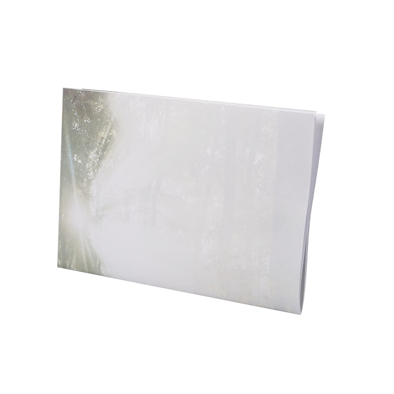 Trauerbogen Grusskarte Trauer Lebenslicht – 180 × 225 mm, holzfrei, 500er Pack