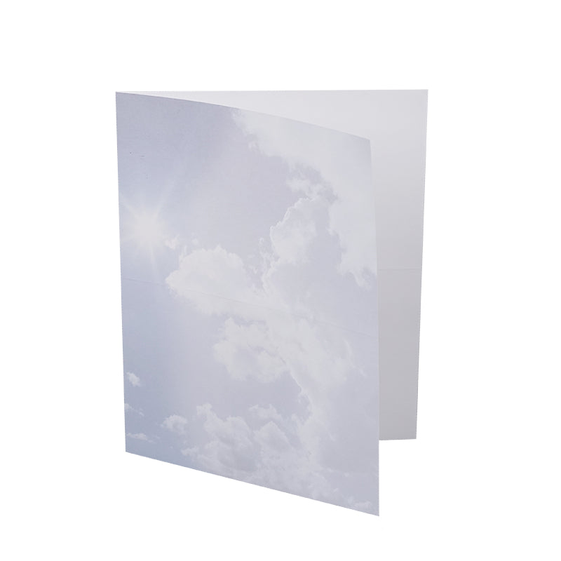 Trauerbogen Grusskarte Trauer Himmel – 180 × 225 mm – 100 g/m² holzfrei, 500er Pack