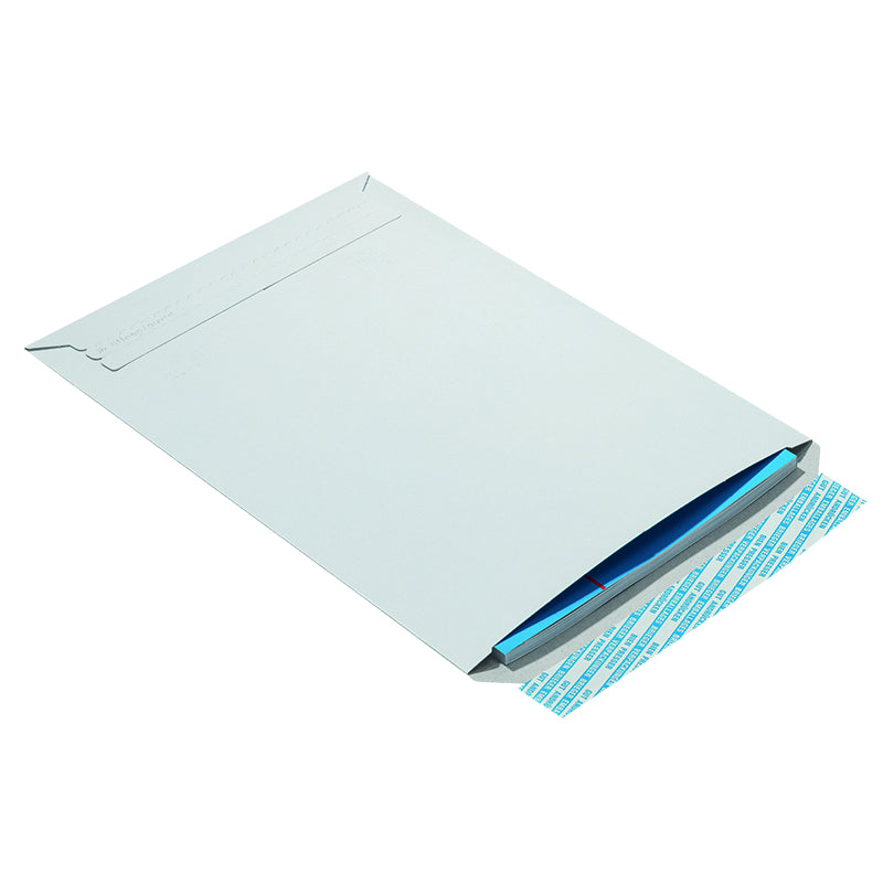 Briferm Karton-Versandtasche – 162 × 229 mm, Schmalseite offen, Vollpappe, weiss, Aufreisshilfe – 200 Stück