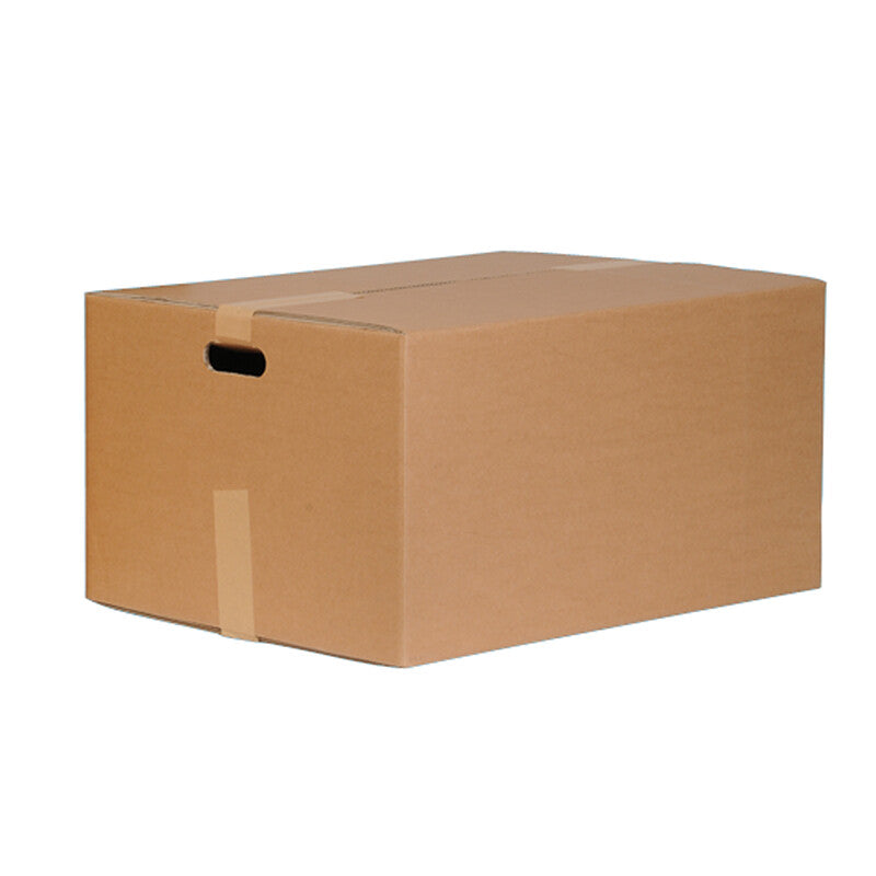 Tragebox Umzugsbox, braun, mit Grifföffnungen – 600 × 450 × 300 mm – 10 Stk.