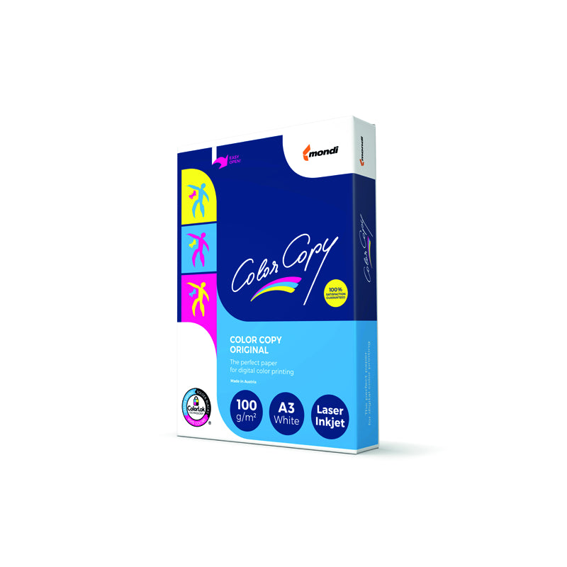 Colorcopy Kopierpapier – A3, 100 g/m², hochweiss – FSC – 48000 Blatt