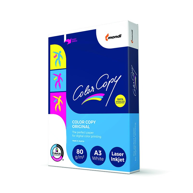 Color Copy Original Beschichtetes Laserpapier Satiniert Weiss A3, 80 g/m², 2'500 Blatt