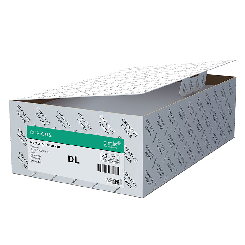 Curious Couvert 170 × 170 mm, ohne Fenster, haftklebend (Optifix), Red Lacquer, metallic – 50 Stk.