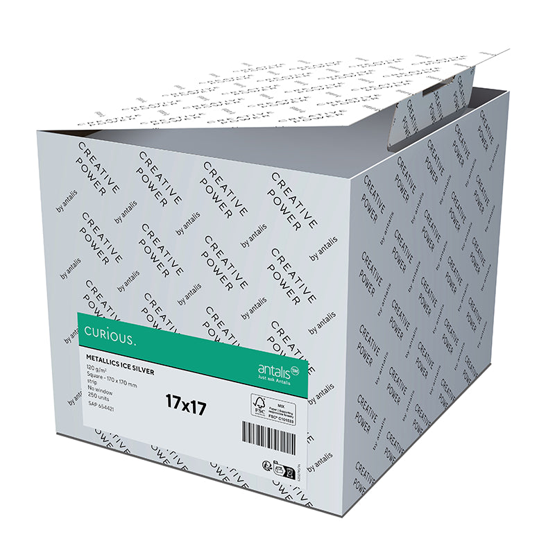 Curious Couvert C5 (229 × 162 mm), ohne Fenster, haftklebend (Optifix), Ice Gold, metallic – 50 Stk.