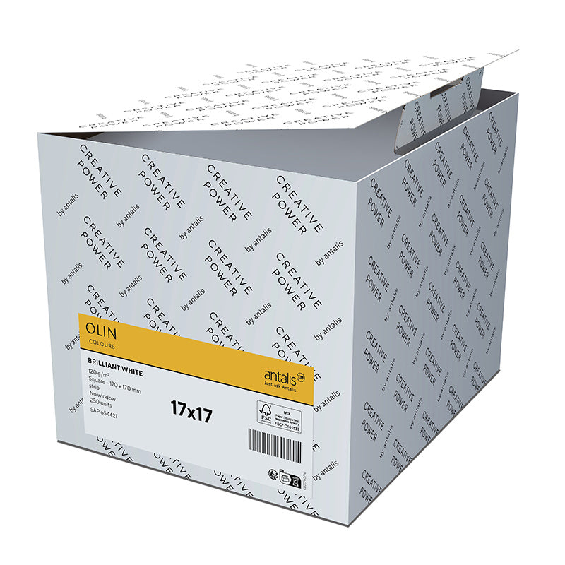 OLIN Couvert C5 (229 × 162 mm), ohne Fenster, Mohnrot, matt, 120 g/m² – 50 Stk.