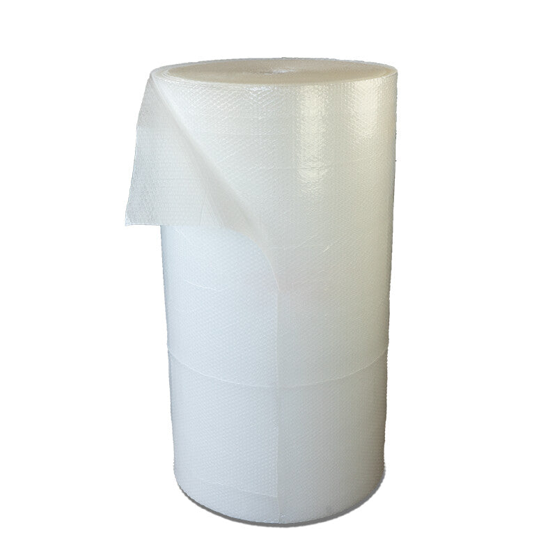 Luftpolsterfolievlieskasch. Luftpolsterfolie, vlieskaschiert – 1200 mm × 100 m – 75 µm, 3-lagig, Noppen 10 – weiss – 1 Rolle