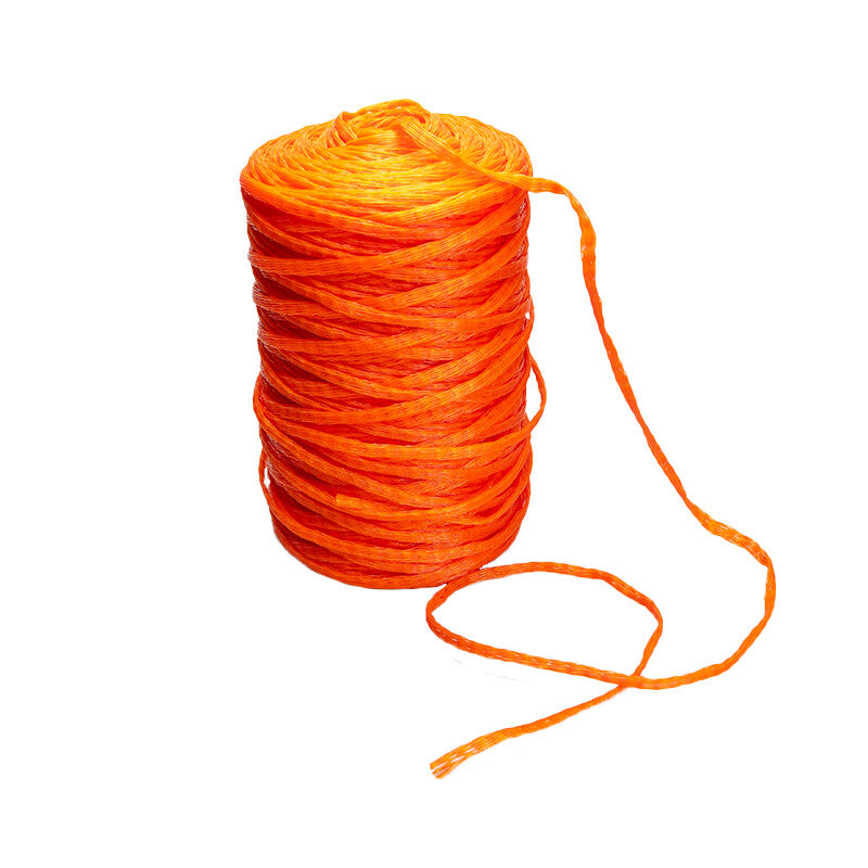 Verpackungsnetz Typ 10 – 10 mm × 250 m – Durchmesserbereich 10–20 mm – LD-PE, orange – 1 Rolle