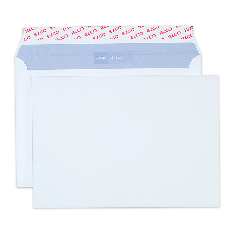 Elco Couvert C5, ohne Fenster, hochweiss, 100 g/m², mit Innendruck – 500 Stk.
