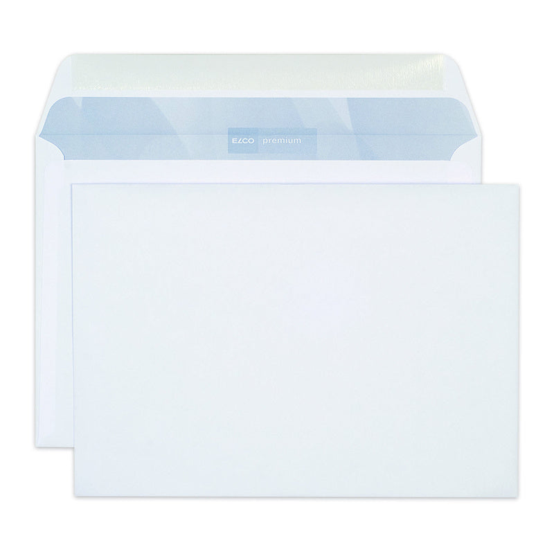 ELCO Couvert B5 (250 × 176 mm), ohne Fenster, nassklebend, hochweiss, 100 g/m² – 500 Stk.