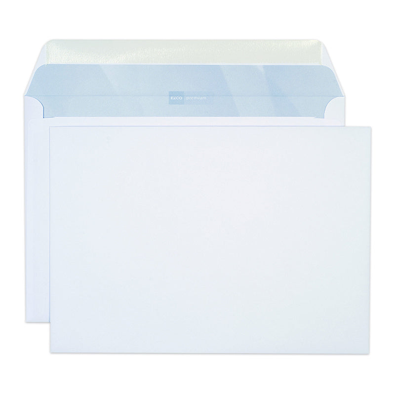 Elco Couvert B4, ohne Fenster, nassklebend, hochweiss, 120 g/m² – 250 Stk.