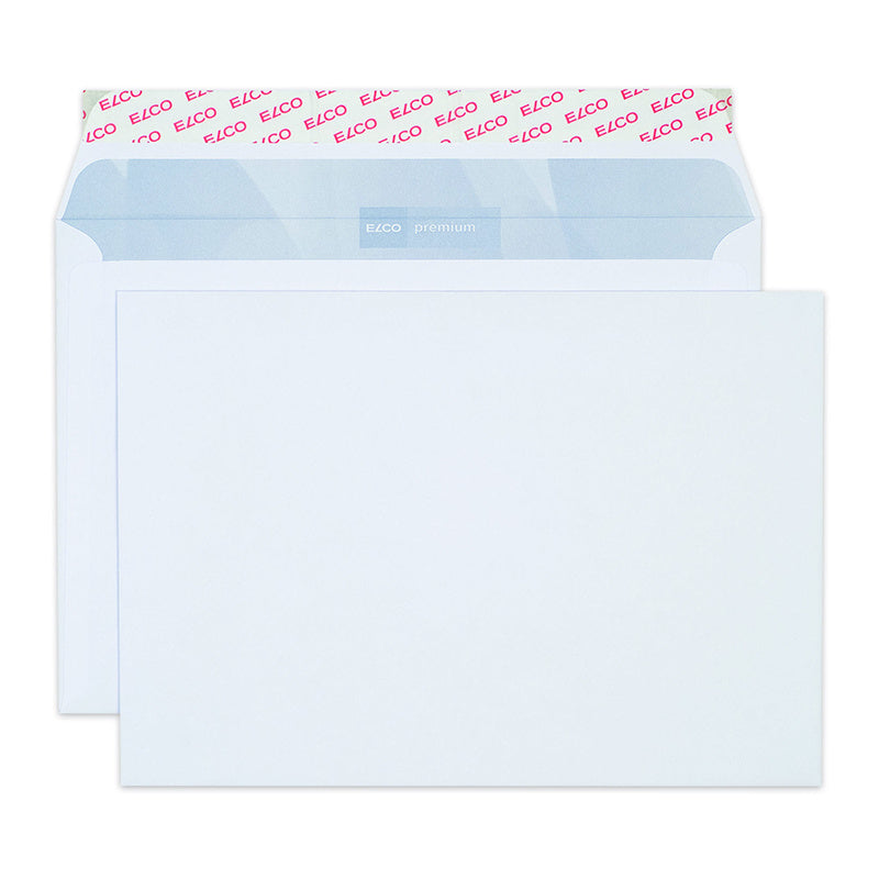 Elco Couvert B5, ohne Fenster, hochweiss, 100 g/m², mit Innendruck – 500 Stk.