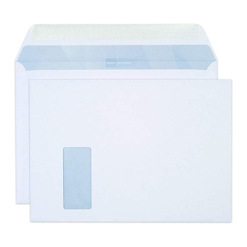 Elco Couvert C4, Fenster links, Nassklebung, hochweiss, 120 g/m² – 250 Stk.