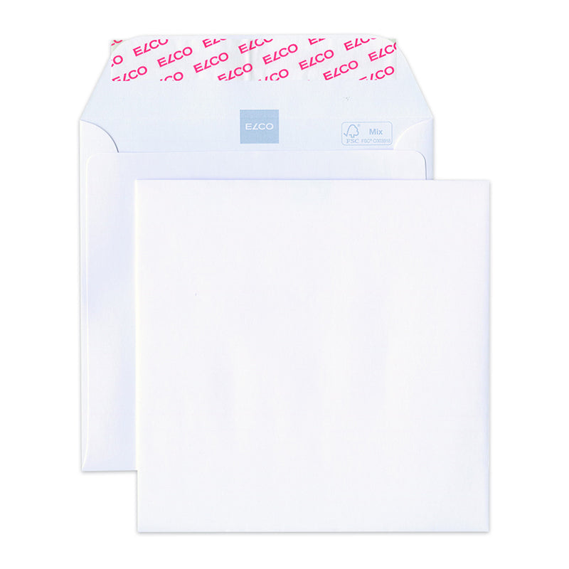 Elco Couvert 155 × 155 mm, ohne Fenster, hochweiss, 120 g/m², Papier – 500 Stk.