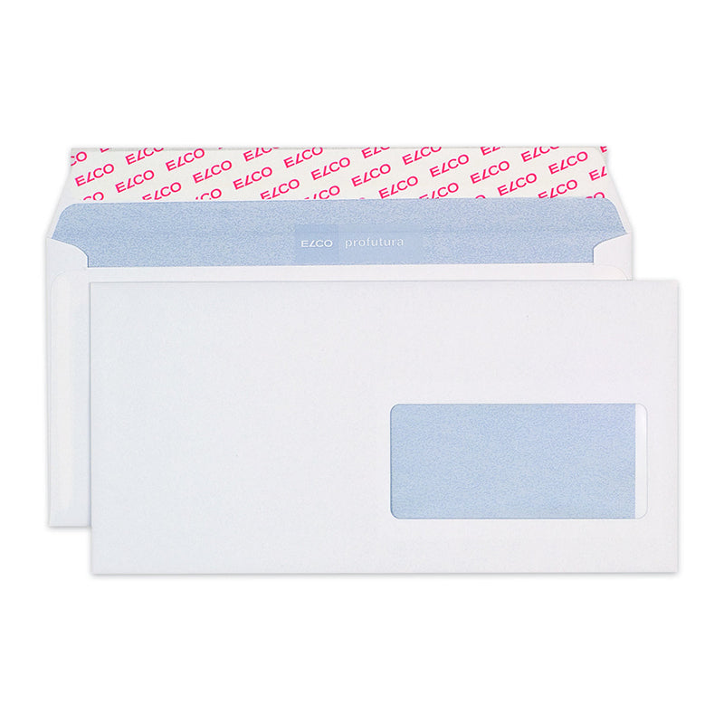Elco Couvert C5/6, Fenster rechts, naturweiss, 100 g/m², Profutura, mit Innendruck – 500 Stk.