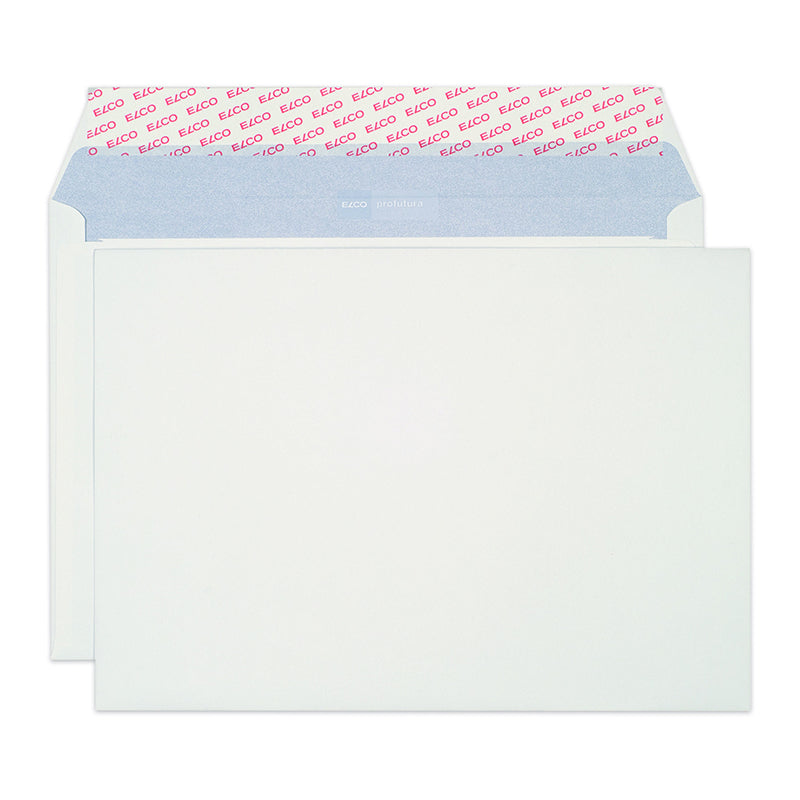 Elco Couvert C4 (324 × 229 mm), Haftklebend (Optifix), Naturweiss, 120 g/m², Recyclingpapier – 250 Stk.