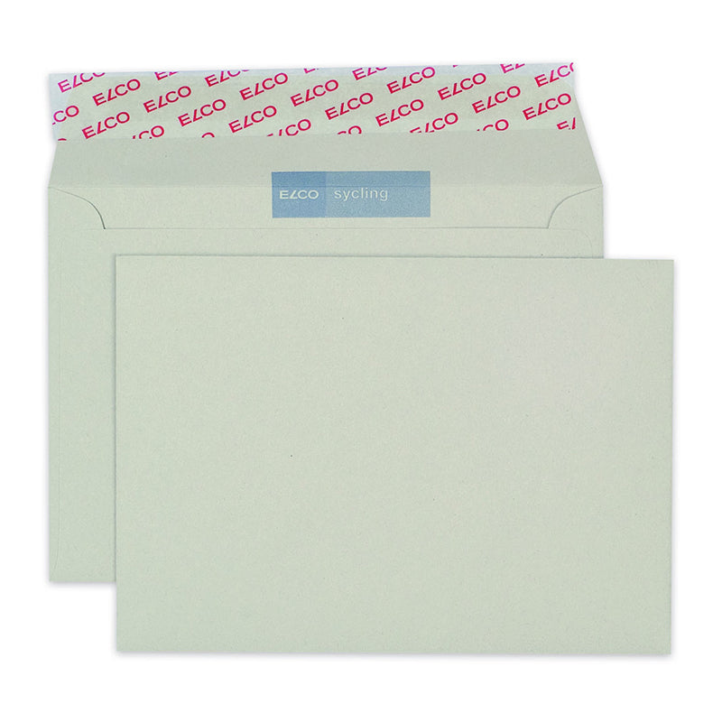 ELCO Couvert B6 (176 × 125 mm), ohne Fenster, haftklebend (Optifix), recyclingweiss, 100 g/m² – 500 Stk.