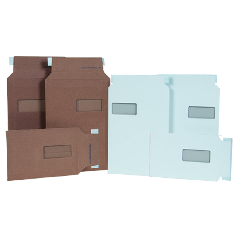 Mikrowell-versandtasche Karton-Versandtasche – 250 × 350 mm, Schmalseite offen, Wellkarton, braun, selbstklebend – 1 Stk. (Ab 50 Stk.)