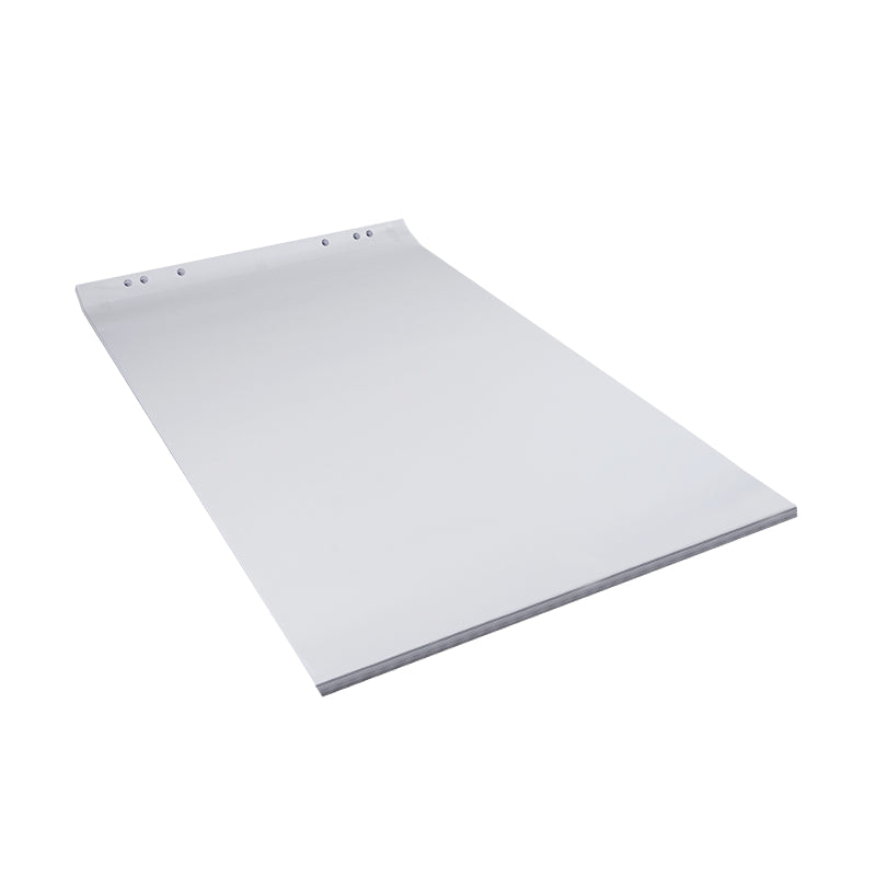 Flip chart-blocks 6 xgelochtperfo Flipchartblock blanko – 68 × 99 cm, 20 Blatt, 5er Pack, 80 g/m², 6-fach Lochung