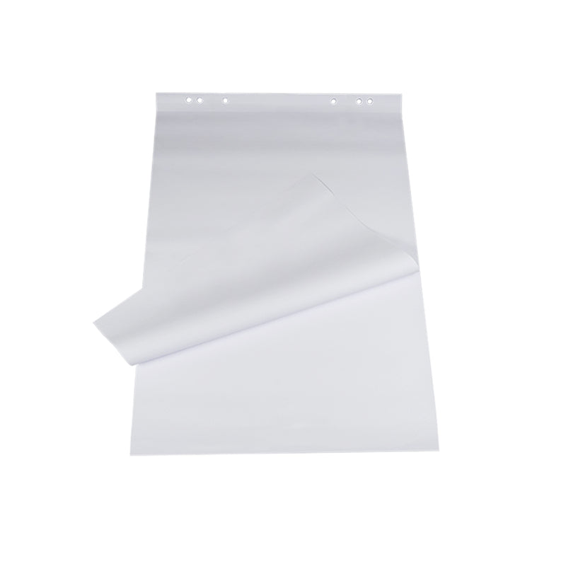 Flip chart-blocks 6 xgelochtperfo Flipchartblock blanko – 68 × 99 cm, 20 Blatt, 5er Pack, 80 g/m², 6-fach Lochung