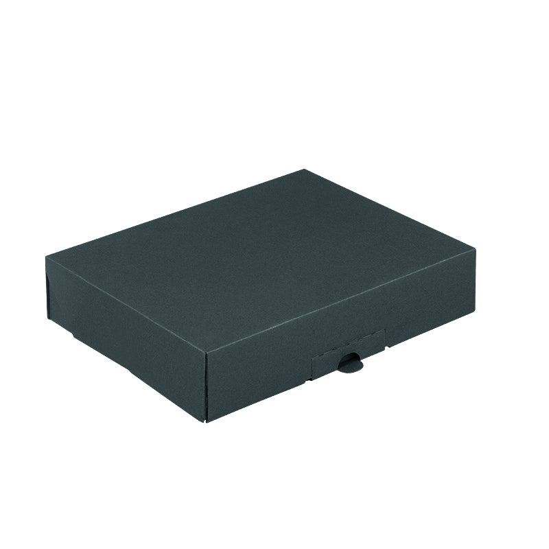 Klappschachtel Schwarz – 301 × 213 × 45 mm – 1 Stk. (Ab 50 Stk.)