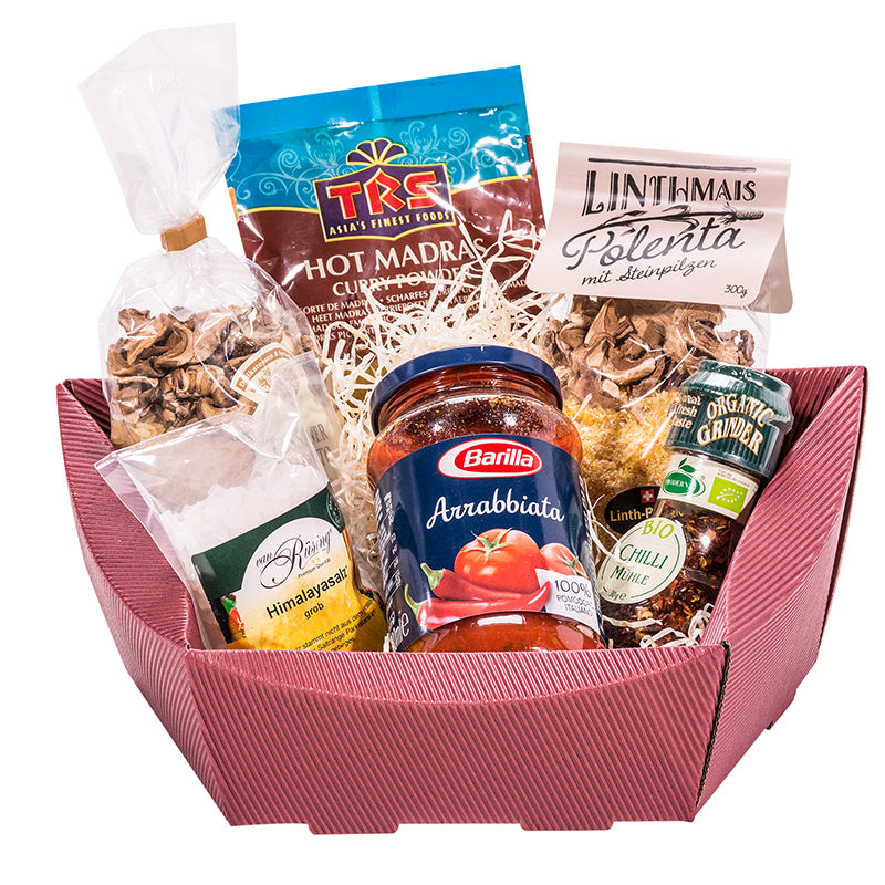 Geschenkkorb Geschenkbox – 2-wellig, Kraftliner – 200 × 290 × 80 mm – Bordeaux – 25 Stück