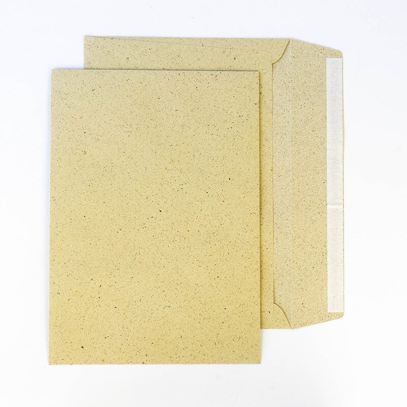 GrasPapier Couvert C4, ohne Fenster, natur, 120 g/m², Graspapier – 250 Stk.