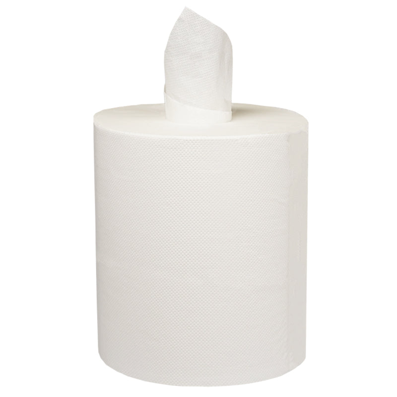 Handtuchrollen Handtuchrolle – 2-lagig, Zellstoff, Weiss, 210 mm × 180 m, 6 Rollen