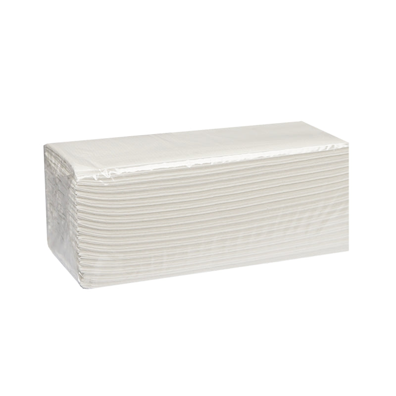 Falthandtücher C-Falz – 2-lagig, hochweiss, Zellstoff – 230 × 310 mm - 1/2 Pallet (36'000 Stk.)
