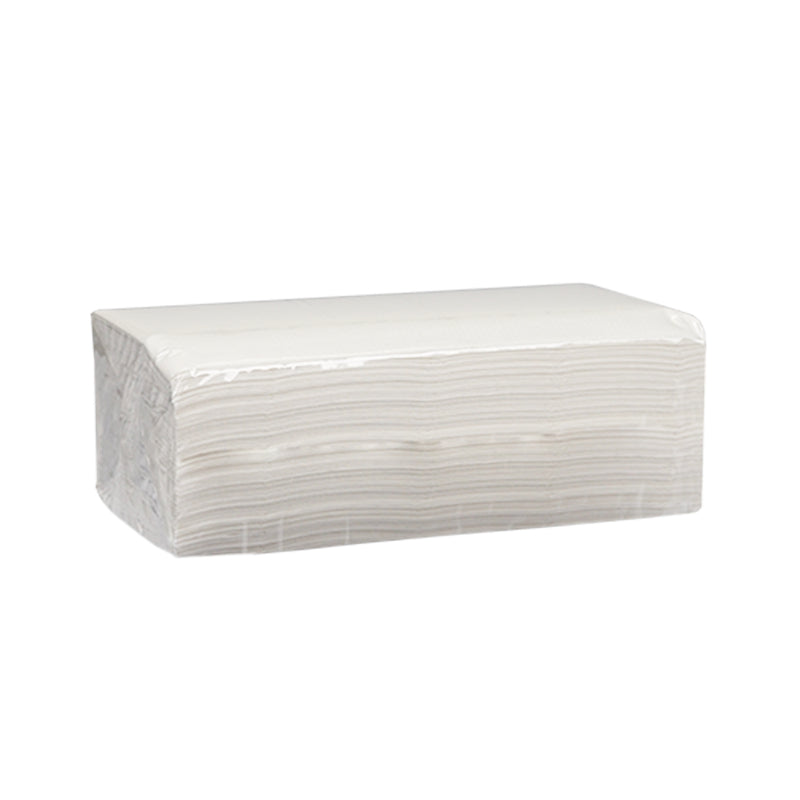 Falthandtücher Falthandtuch – V-Falz, 2-lagig, Zellstoff, Weiss, 210 × 215 mm – 66'150 Stück
