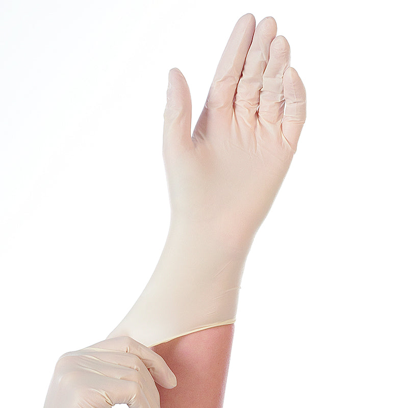 Handschuhe Einweghandschuhe Latex, Grip Light – L, 1000 Stück – Weiss, EN 420, CE, puderfrei