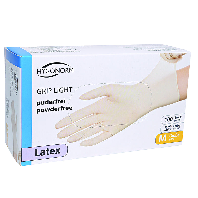 Handschuhe Einweghandschuhe Latex Grip Light – S, 1000 Stück – Weiss, CE, EN 420, puderfrei